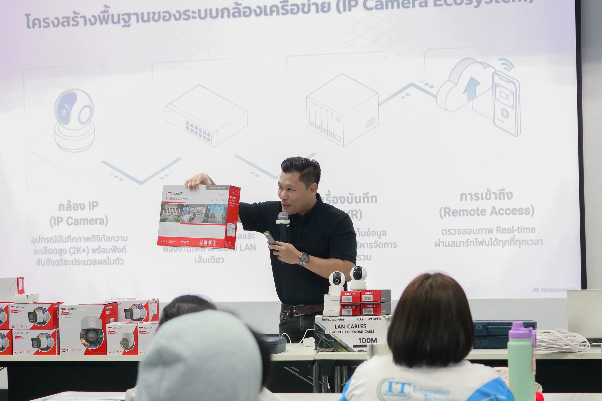 คณะเทคโนโลยีสารสนเทศ โดยสาขาวิชาคอมพิวเตอร์ (ค.บ.) จัดการอบรมเชิงปฏิบัติการWork Integrated Learning วิชาเครือข่ายคอมพิวเตอร์ เชิงบูรณาการและรักษาความปลอดภัยระบบกล้องโทรทัศน์วงจรปิด (IP-CCTV) ณ ห้องประชุมวรชัยเยาวปาณี อาคารราชพฤกษ์ คณะเทคโนโลยีสารสนเทศ - รูปที่ 16