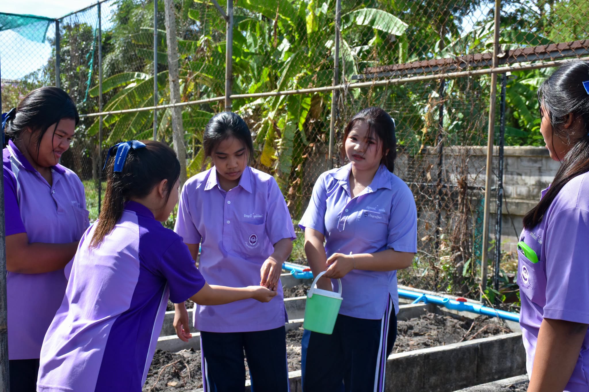 คณะเทคโนโลยีสารสนเทศ จัดกิจกรรมโครงการยุวเกษตรพอเพียงด้วยระบบตวบคุมปั๊มน้ำอัตโนมัติ ณ โรงเรียนบ้านลาดวิทยา เมื่อวันที่ 6 - 7 มิถุนายน 2569 - รูปที่ 6